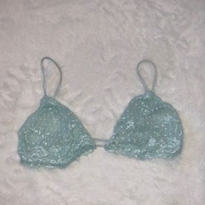 Free People Mint Lace Bralette
